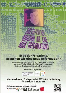 Plakat "Ende der Privatheit"