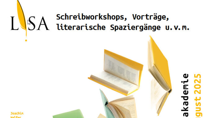Literarische Sommerakademie Schrobenhausen 2025 Plakat der Literarischen Sommerakademie Schrobenhausen 2025