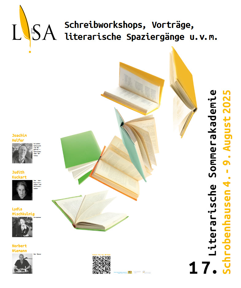 Plakat der Literarischen Sommerakademie Schrobenhausen 2025